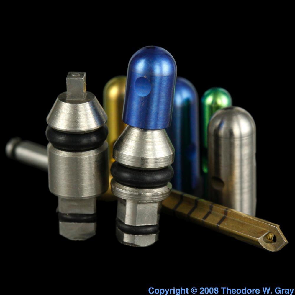 Dental implants, a sample of the element Titanium in the Periodic Table