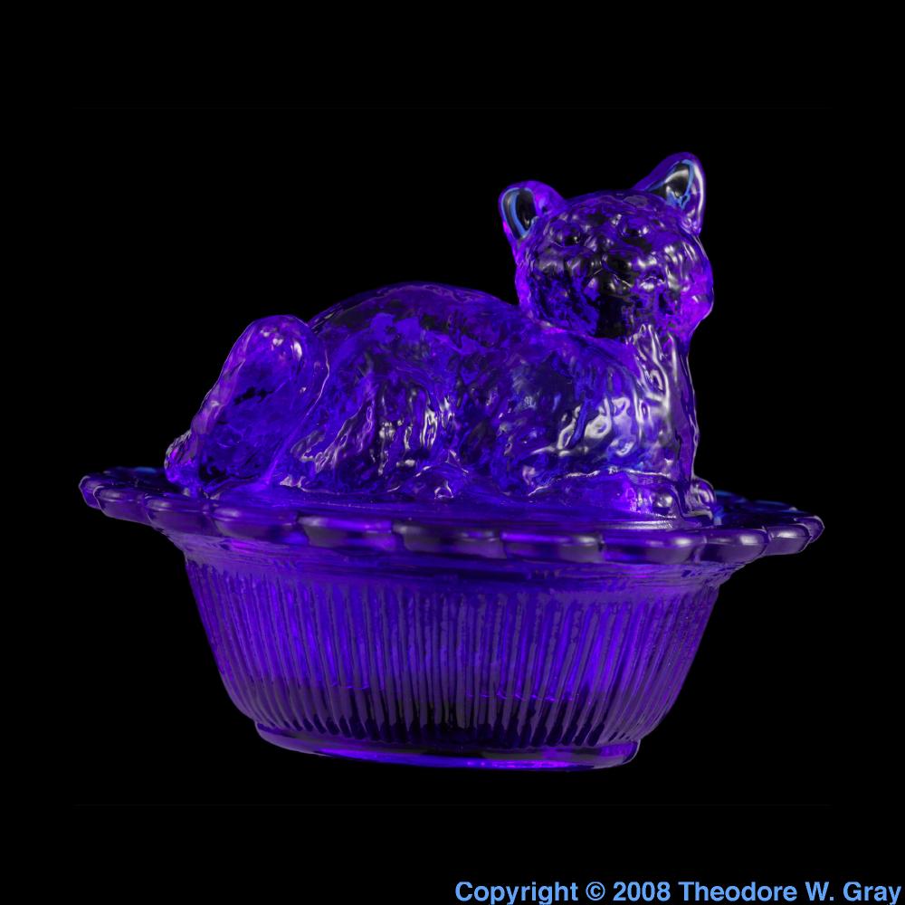 Cobaltglass cat thing, a sample of the element Cobalt in the Periodic
