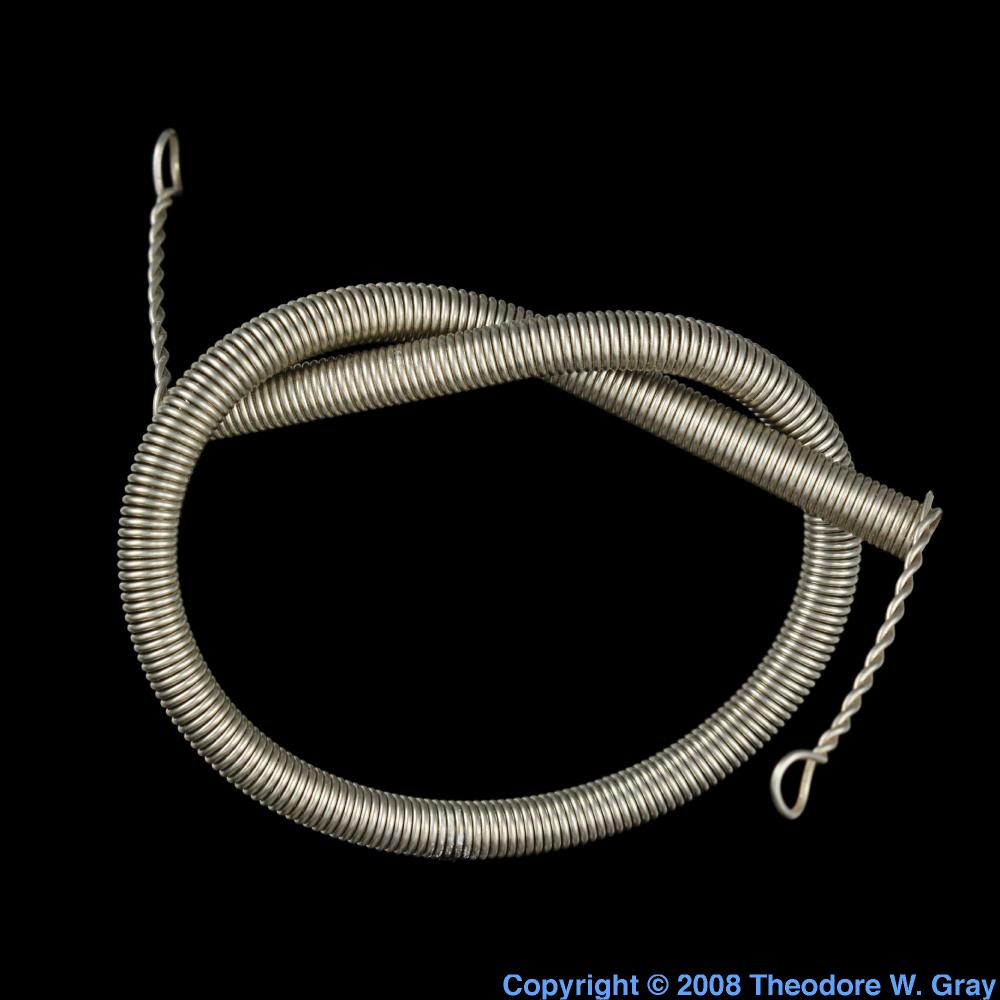Nichrome wire, a sample of the element Nickel in the Periodic Table