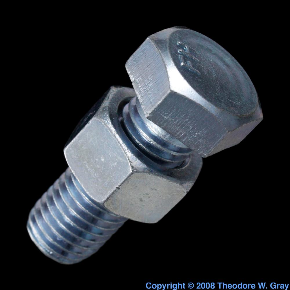 ordinary-zinc-plated-bolt-and-nut-a-sample-of-the-element-zinc-in-the
