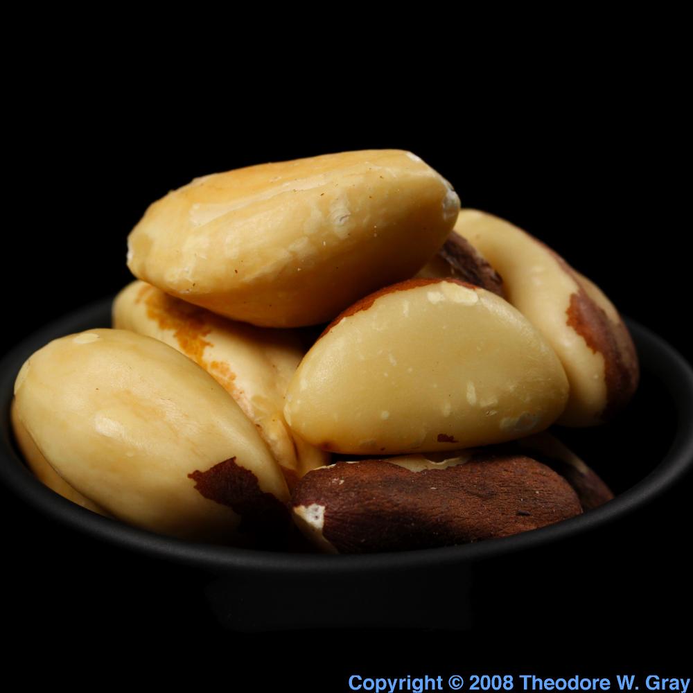 Brazil nuts, a sample of the element Selenium in the Periodic Table
