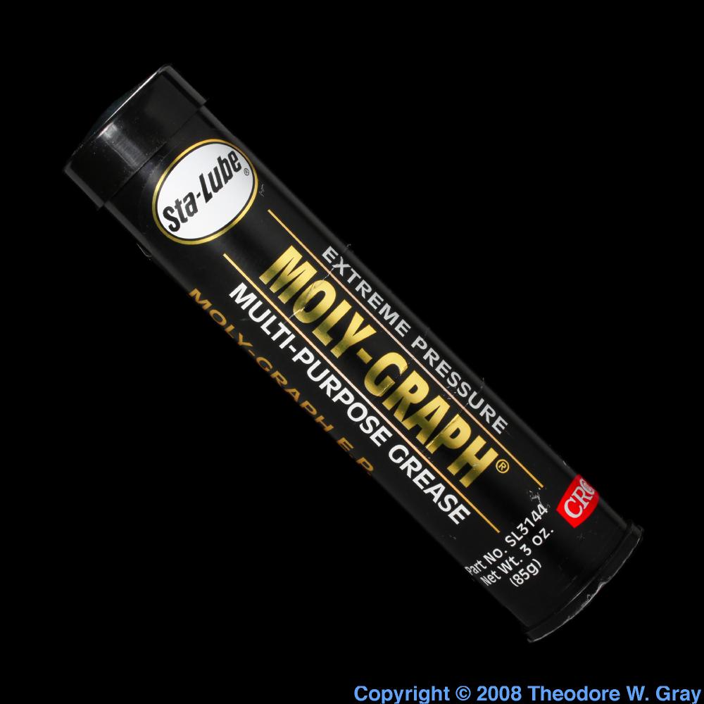 Moly grease, a sample of the element Molybdenum in the Periodic Table