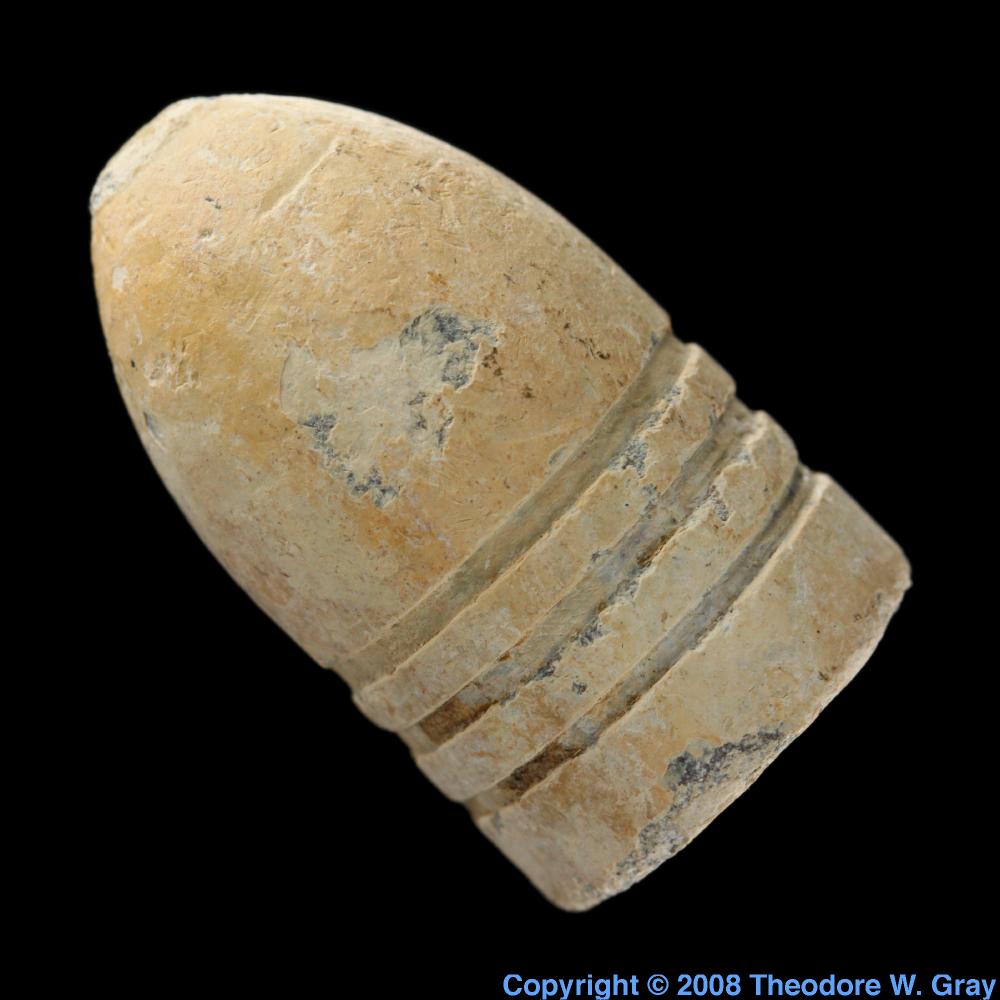 Civil war rifle bullet, a sample of the element Lead in the Periodic Table