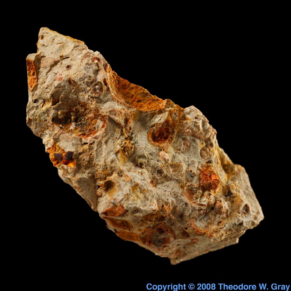 Bauxite from Jensan Set, a sample of the element Gallium in the